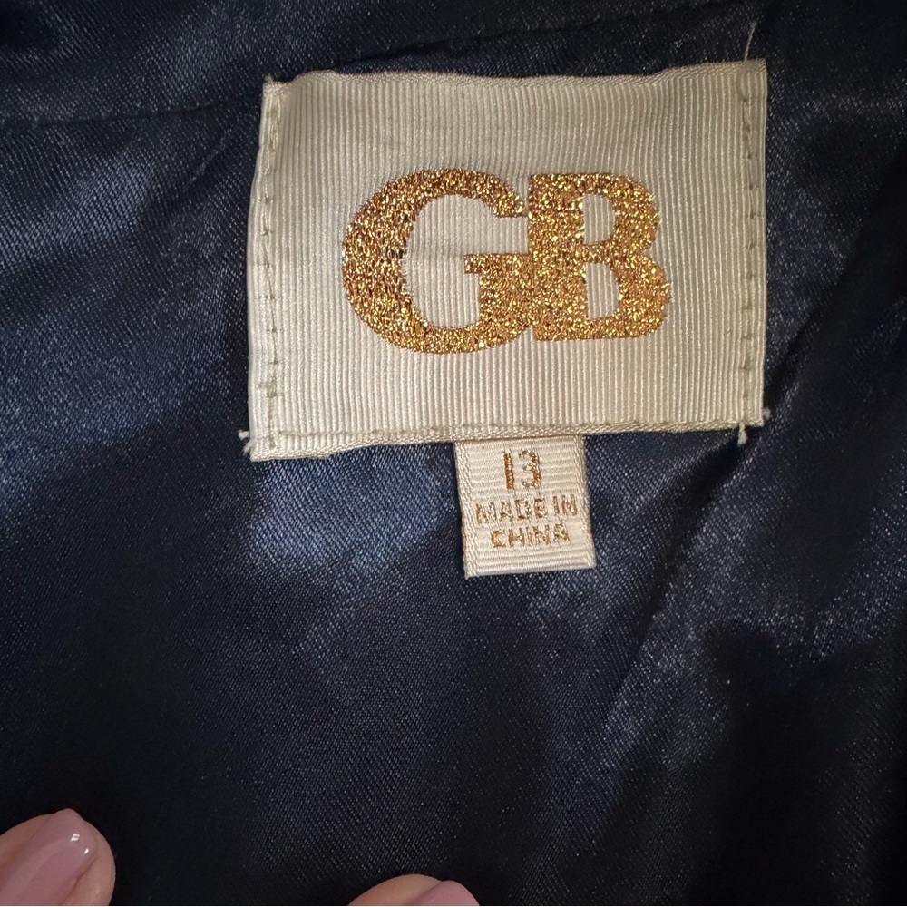GB Stunning Navy Silver Beaded Sequins Formal Halter Dress Size 13, NWT - Picture 2 of 14